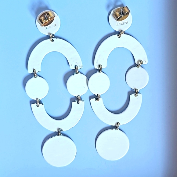 Large White Dangle Earrings, JCrew - Picture 4 of 4